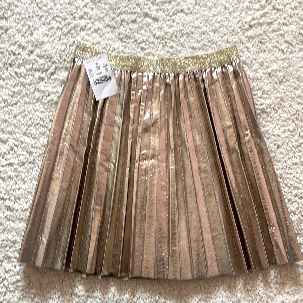 Crew cuts faux leather skirt size medium new with tags